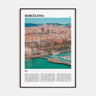 Barcelona Travel Color Poster