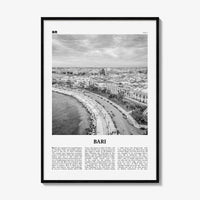 Bari Print Black and White, Bari Wall Art, Bari Poster, Bari Photo, Bari Wall Décor, Italia, Italy, Apulia, Bare, Varion