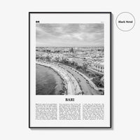Bari Print Black and White, Bari Wall Art, Bari Poster, Bari Photo, Bari Wall Décor, Italia, Italy, Apulia, Bare, Varion