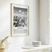 Barranquilla Print Black and White, Barranquilla Wall Art, Barranquilla Poster, Barranquilla Photo, Colombia, Atlántico, South America