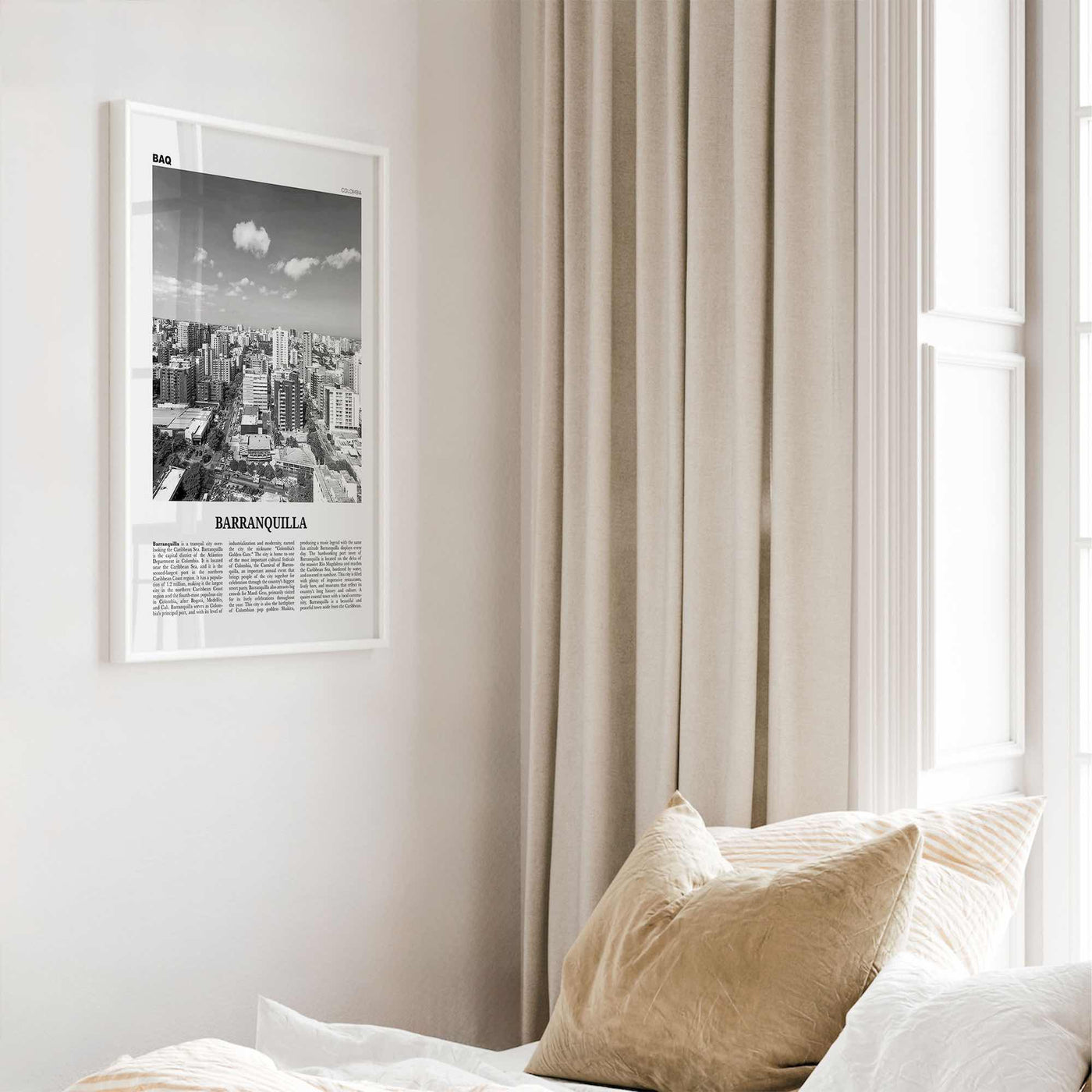 Barranquilla Print Black and White, Barranquilla Wall Art, Barranquilla Poster, Barranquilla Photo, Colombia, Atlántico, South America