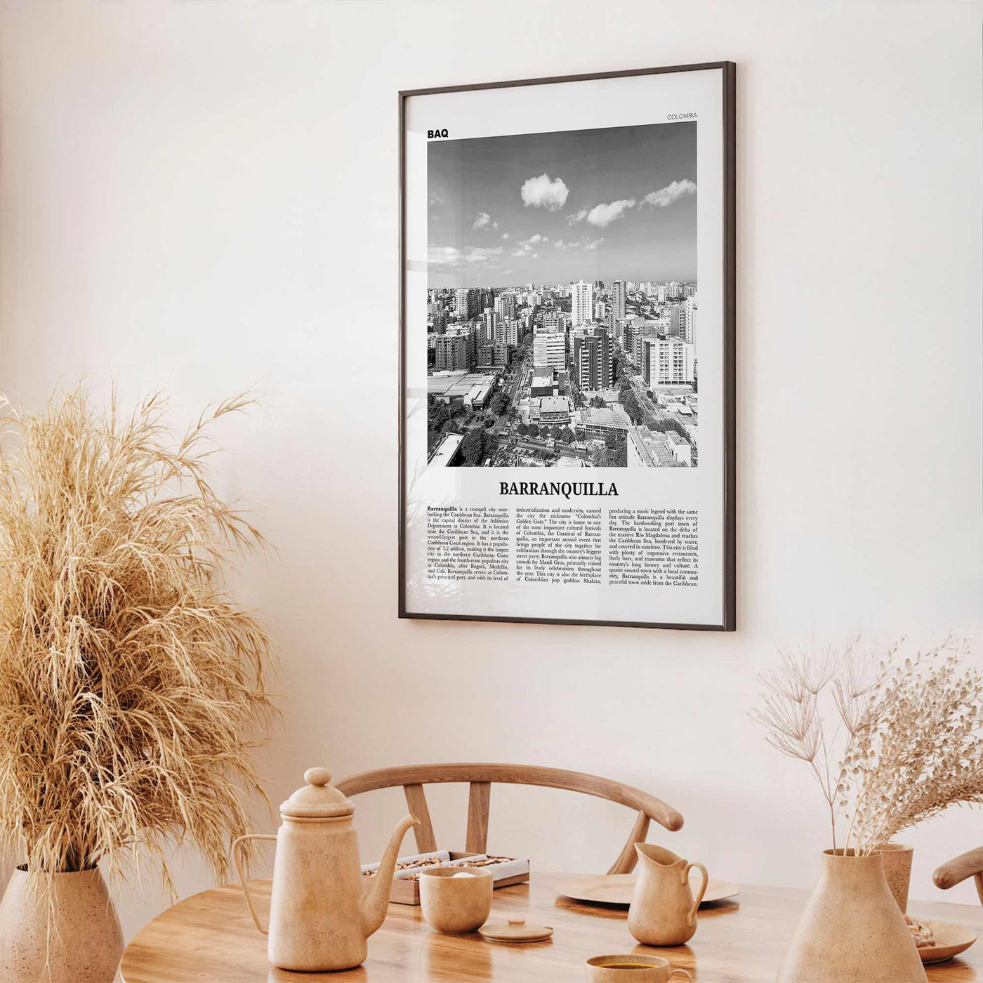 Barranquilla Print Black and White, Barranquilla Wall Art, Barranquilla Poster, Barranquilla Photo, Colombia, Atlántico, South America