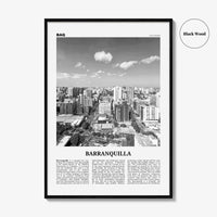 Barranquilla Print Black and White, Barranquilla Wall Art, Barranquilla Poster, Barranquilla Photo, Colombia, Atlántico, South America