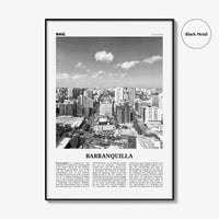 Barranquilla Print Black and White, Barranquilla Wall Art, Barranquilla Poster, Barranquilla Photo, Colombia, Atlántico, South America