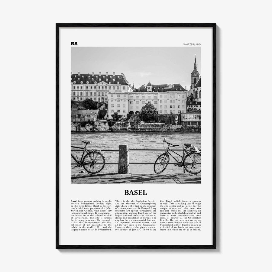 Basel Print Black and White No 1, Basel Wall Art, Basel Poster, Basel Photo, Basel Wall Décor, Switzerland, Basle, Swiss