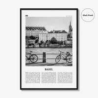 Basel Print Black and White No 1, Basel Wall Art, Basel Poster, Basel Photo, Basel Wall Décor, Switzerland, Basle, Swiss