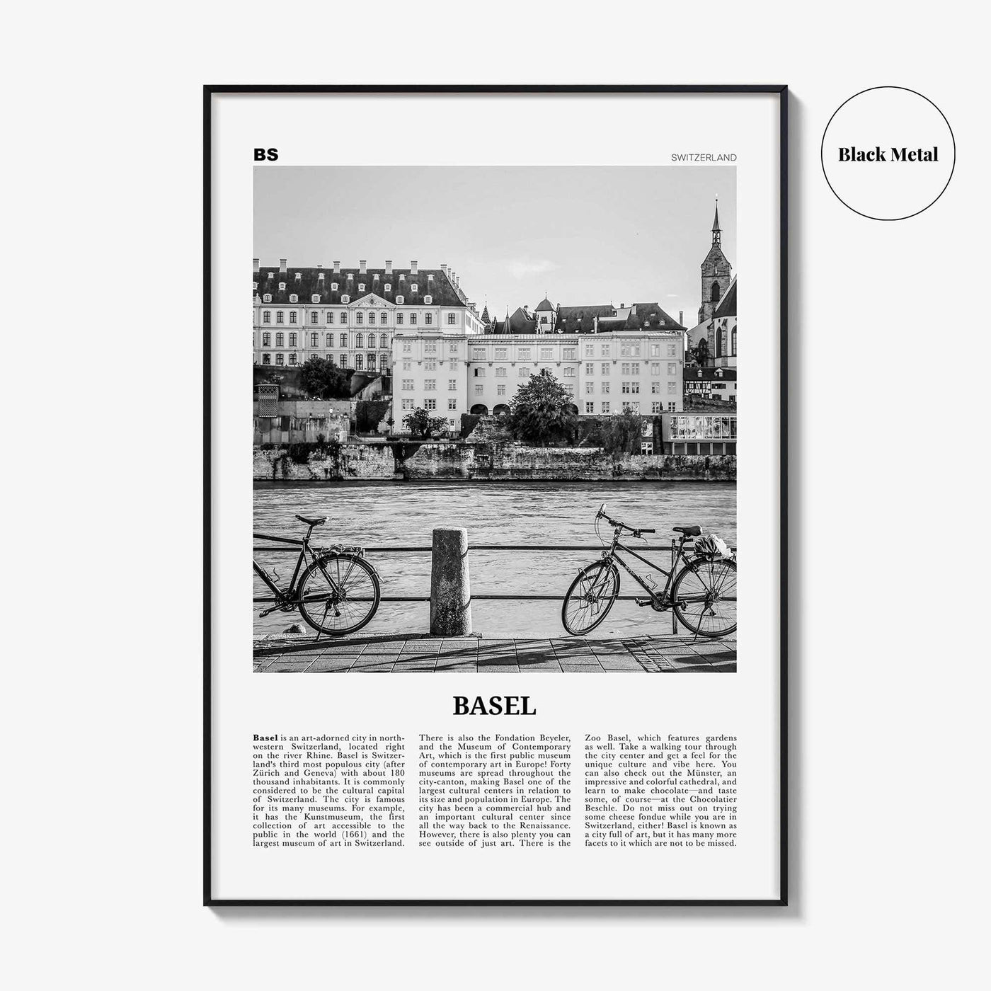 Basel Print Black and White No 1, Basel Wall Art, Basel Poster, Basel Photo, Basel Wall Décor, Switzerland, Basle, Swiss
