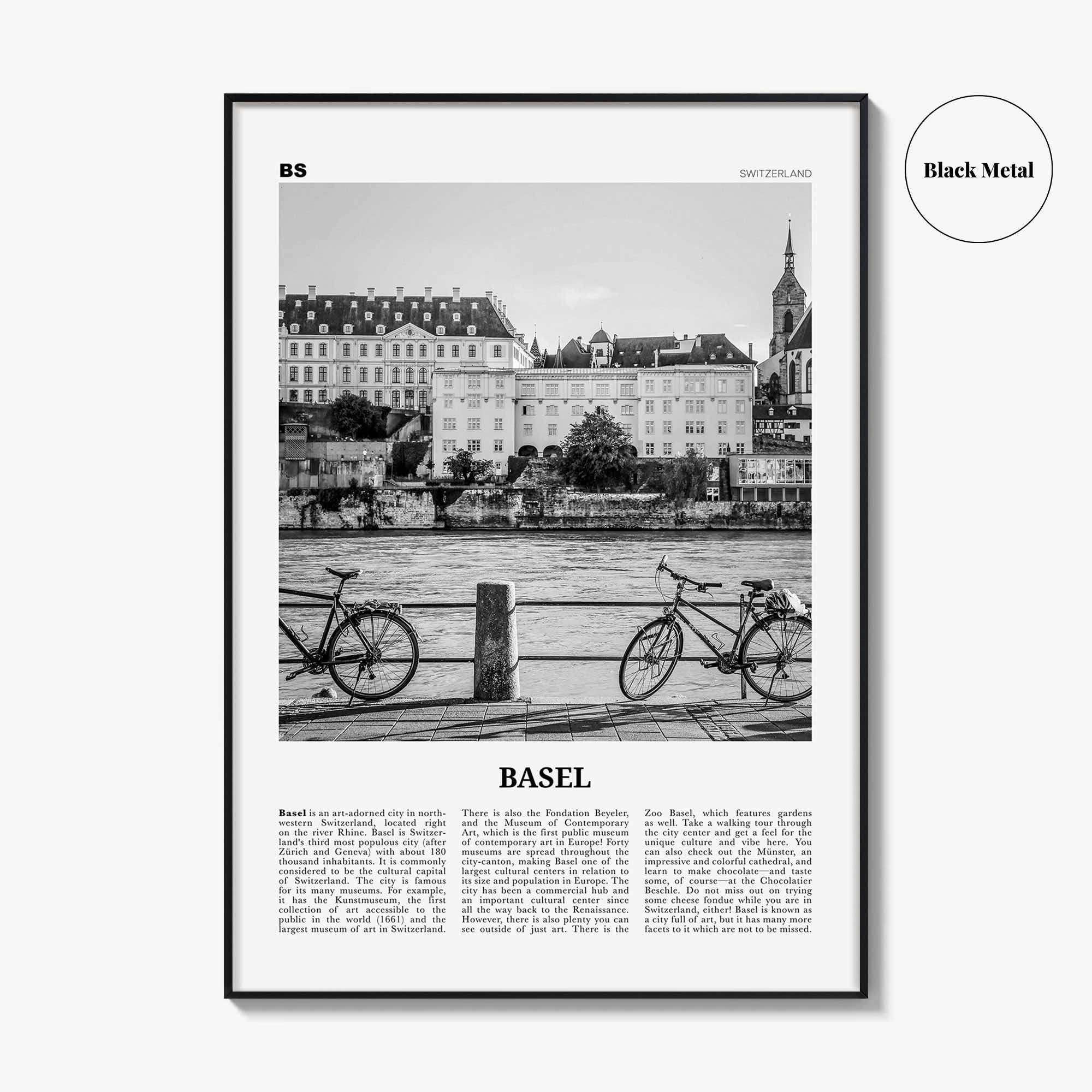 Basel Print Black and White No 1, Basel Wall Art, Basel Poster, Basel Photo, Basel Wall Décor, Switzerland, Basle, Swiss
