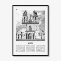 Basel Print Black and White No 2, Basel Wall Art, Basel Poster, Basel Photo, Basel Wall Décor, Basel Map, Switzerland