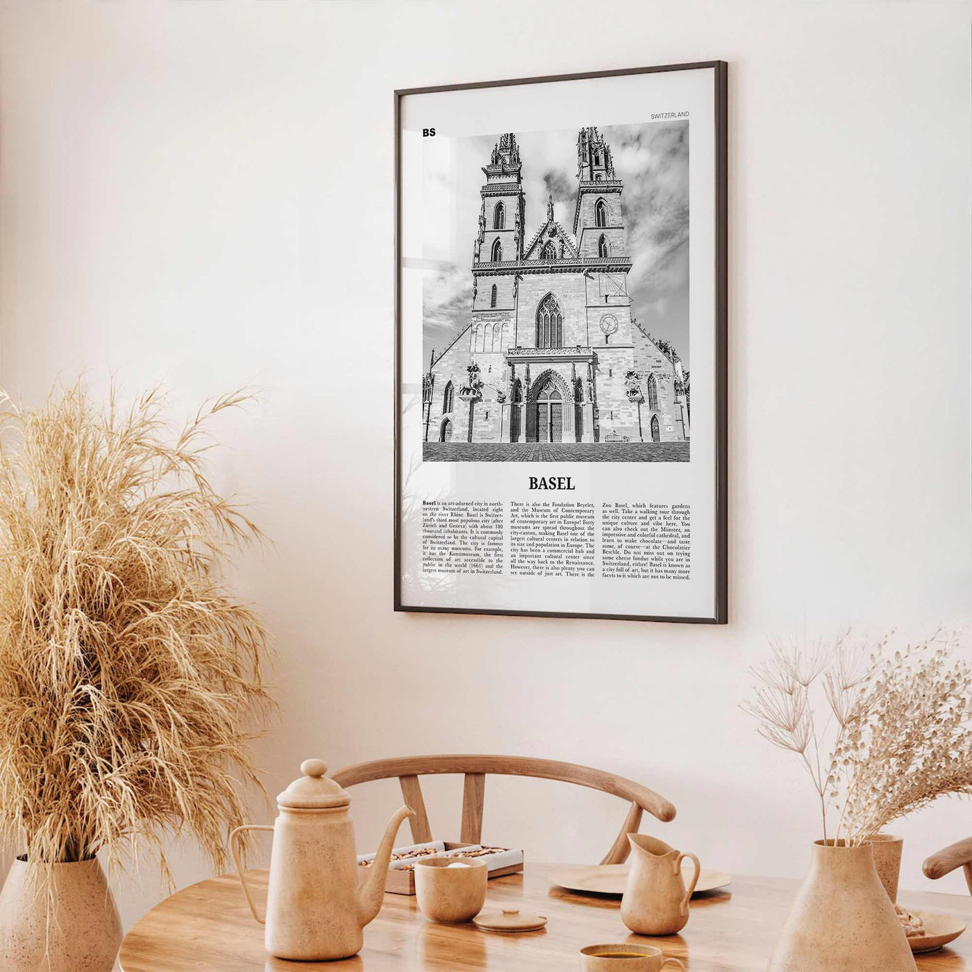 Basel Print Black and White No 2, Basel Wall Art, Basel Poster, Basel Photo, Basel Wall Décor, Basel Map, Switzerland