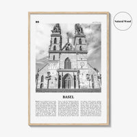 Basel Print Black and White No 2, Basel Wall Art, Basel Poster, Basel Photo, Basel Wall Décor, Basel Map, Switzerland