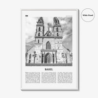 Basel Print Black and White No 2, Basel Wall Art, Basel Poster, Basel Photo, Basel Wall Décor, Basel Map, Switzerland
