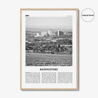 Basingstoke Print Black and White, Basingstoke Wall Art, Basingstoke Poster, Basingstoke Photo, Basingstoke Wall Décor, Basingstoke Map,