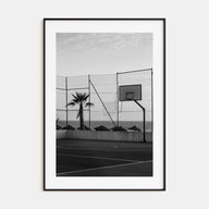 Basketball Court Photo B&W No 3 Poster