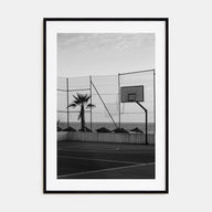 Basketball Court Photo B&W No 3 Poster