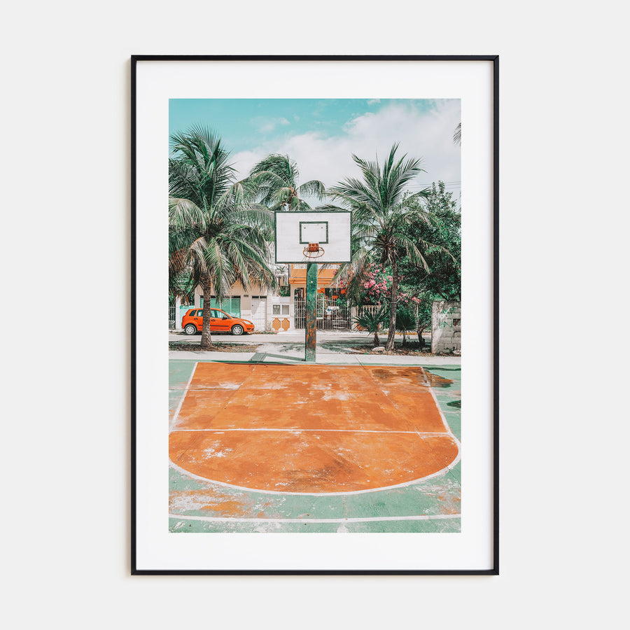 Basketball Court Photo Color No 3 Poster