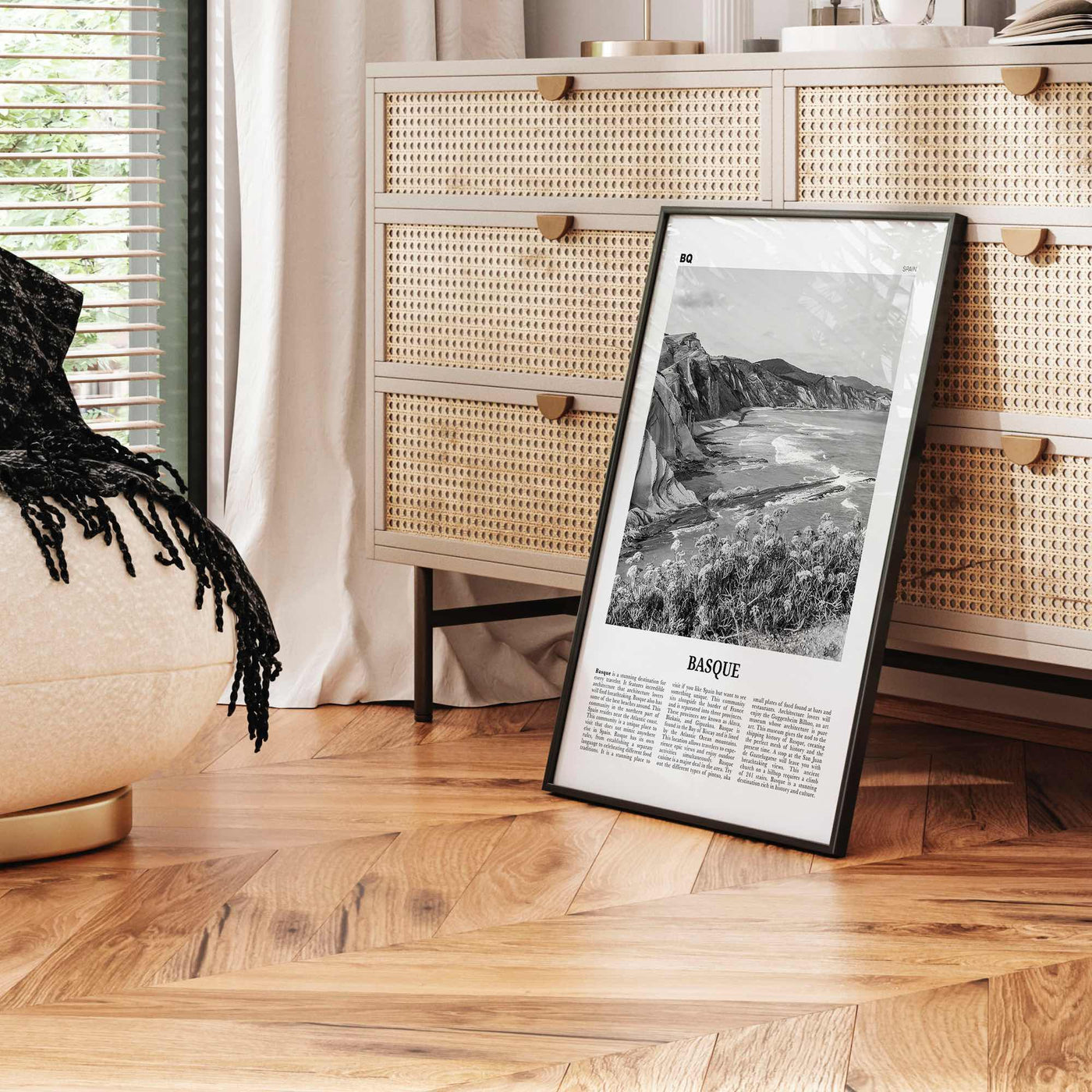 Basque Country Print Black and White, Basque Wall Art, Basque Poster, Basque Photo, Basque Wall Décor, Basque Map, Spain