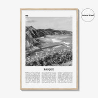 Basque Country Print Black and White, Basque Wall Art, Basque Poster, Basque Photo, Basque Wall Décor, Basque Map, Spain
