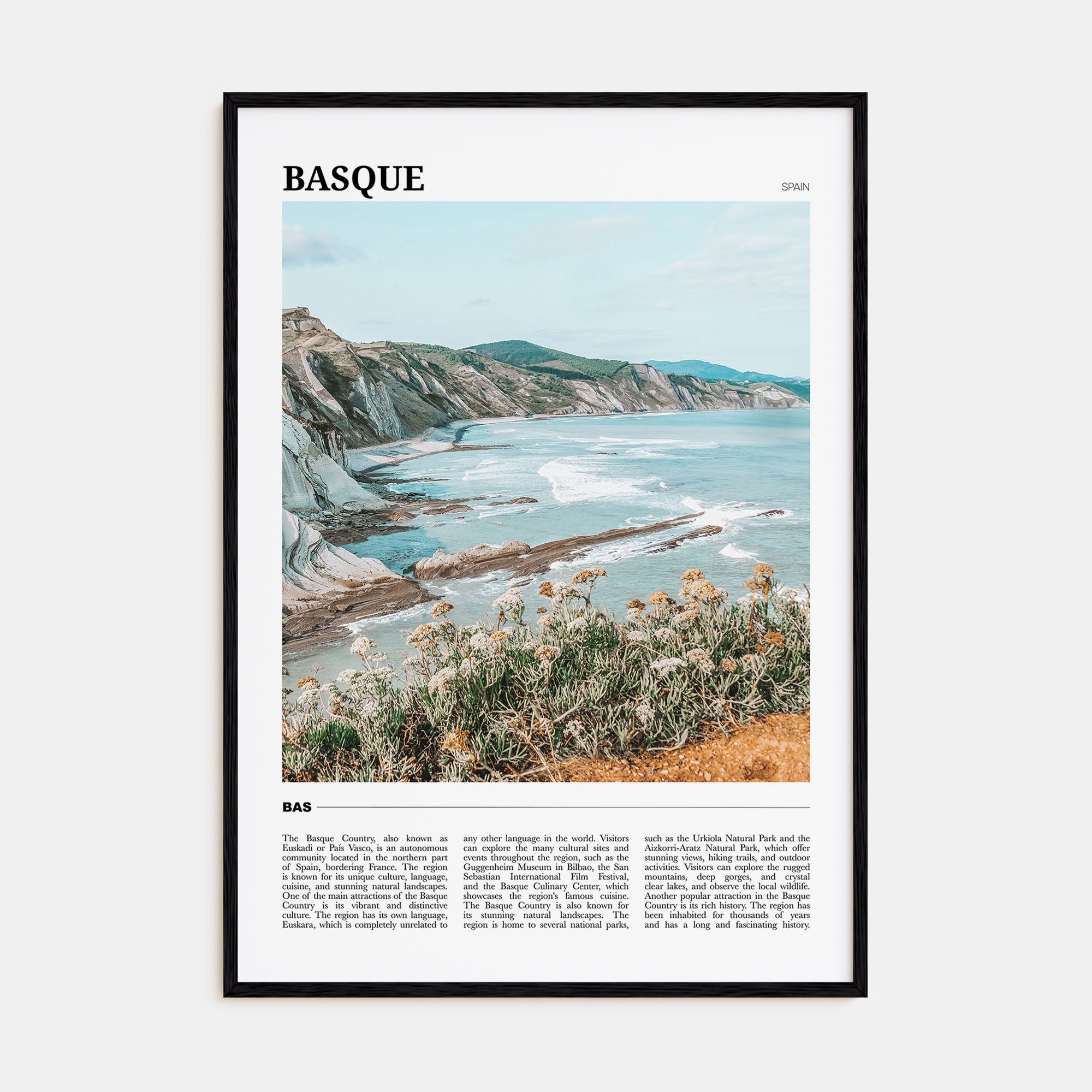 Basque Country Travel Color No 1 Poster