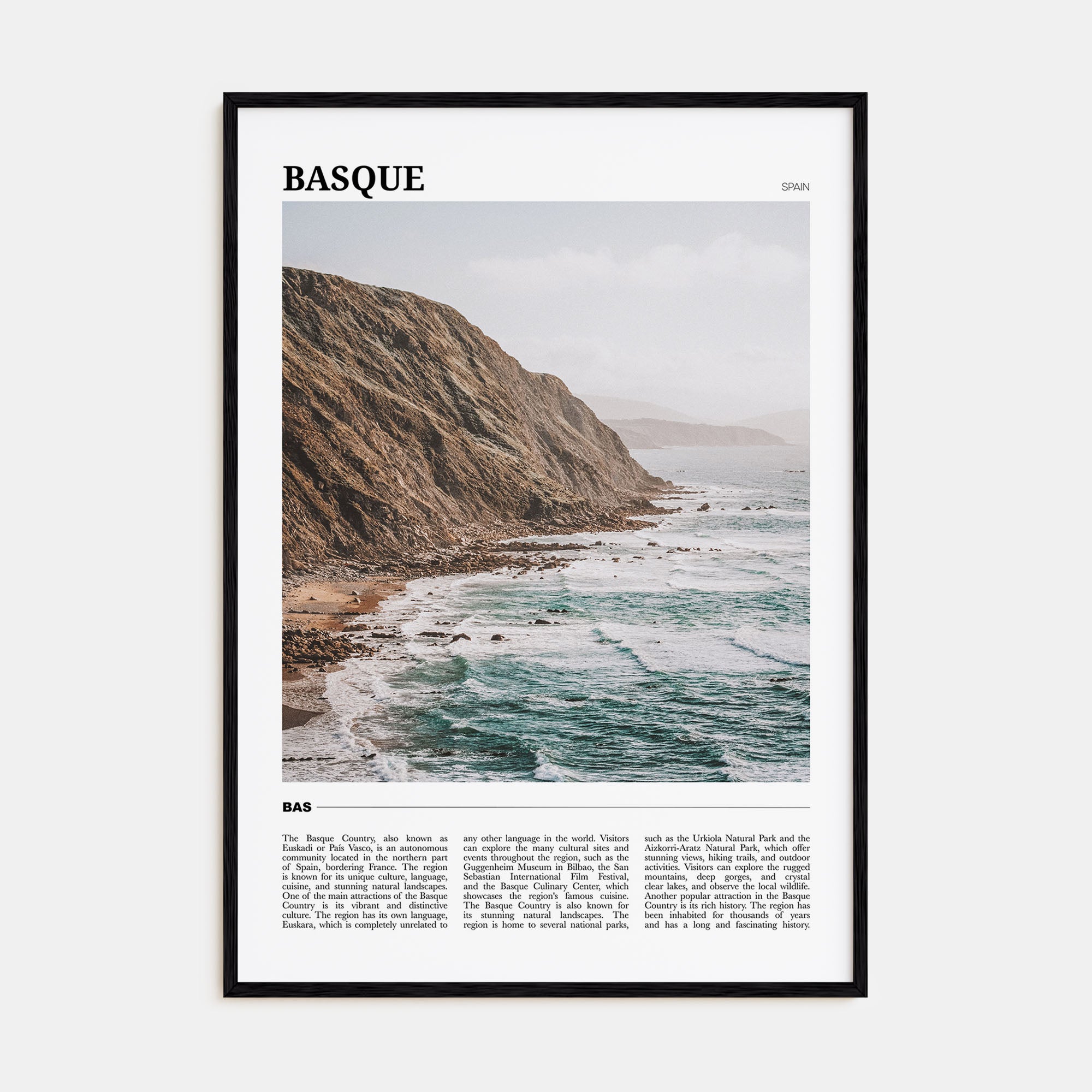 Basque Country Travel Color No 2 Poster