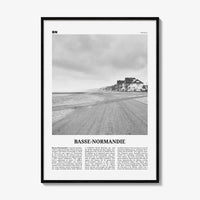 Basse Normandie Print Black and White, Basse Normandie Art, Basse Normandie Poster, Photo, Basse Normandie Wall Décor, Basse Normandie Map