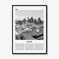 Batam Print Black and White, Batam Wall Art, Batam Poster, Batam Photo, Batam Wall Décor, Indonesia, Riau Islands, Kota Batam