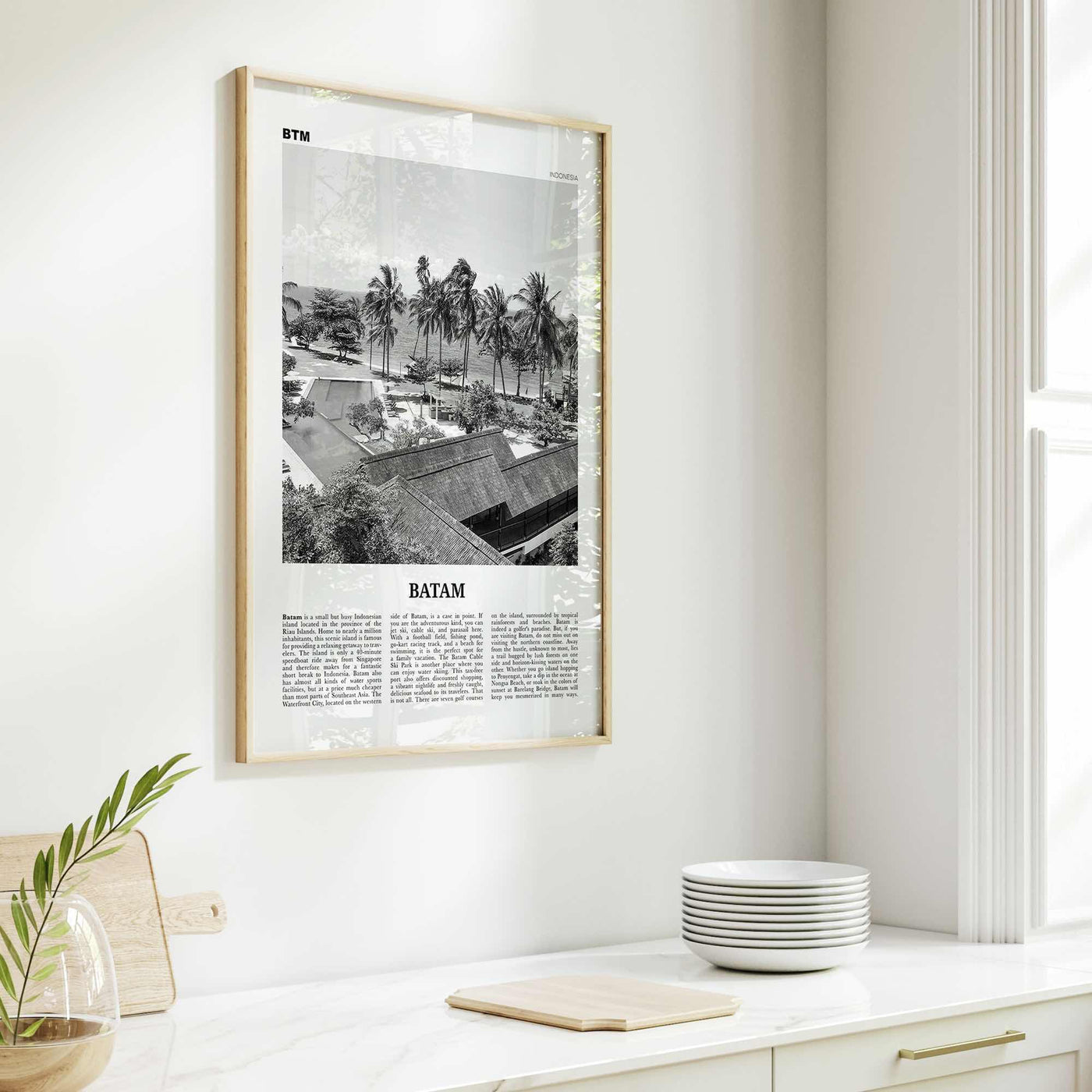 Batam Print Black and White, Batam Wall Art, Batam Poster, Batam Photo, Batam Wall Décor, Indonesia, Riau Islands, Kota Batam