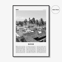 Batam Print Black and White, Batam Wall Art, Batam Poster, Batam Photo, Batam Wall Décor, Indonesia, Riau Islands, Kota Batam
