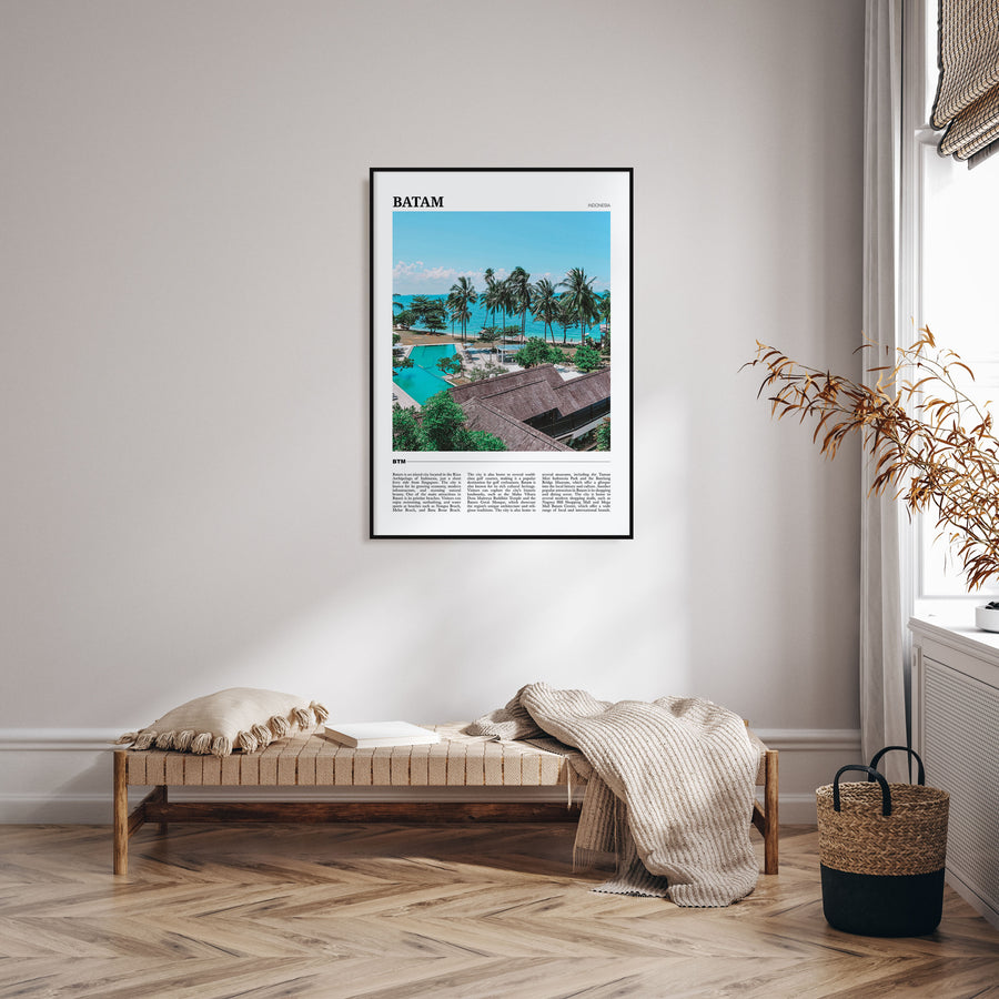 Batam Travel Color Poster