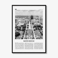 Baton Rouge Print Black and White, Baton Rouge Wall Art, Baton Rouge Poster, Baton Rouge Photo, Baton Rouge Wall Décor, Louisiana, USA