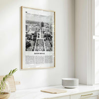 Baton Rouge Print Black and White, Baton Rouge Wall Art, Baton Rouge Poster, Baton Rouge Photo, Baton Rouge Wall Décor, Louisiana, USA