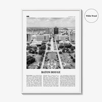 Baton Rouge Print Black and White, Baton Rouge Wall Art, Baton Rouge Poster, Baton Rouge Photo, Baton Rouge Wall Décor, Louisiana, USA