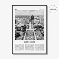 Baton Rouge Print Black and White, Baton Rouge Wall Art, Baton Rouge Poster, Baton Rouge Photo, Baton Rouge Wall Décor, Louisiana, USA