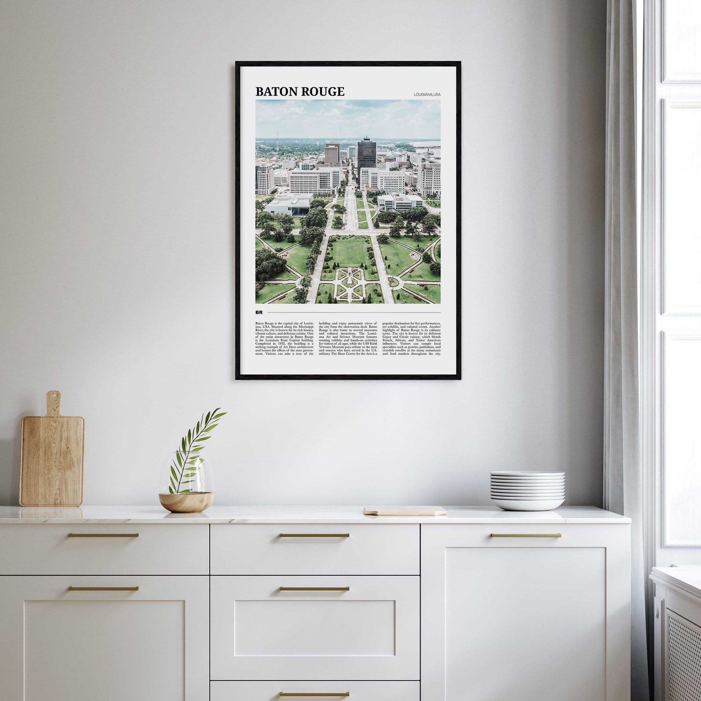 Baton Rouge Travel Color Poster