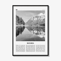 Bavaria Print Black and White, Bavaria Wall Art, Bavaria Poster, Bavaria Photo, Bavaria Wall Décor, Bavaria Map, Germany