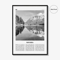 Bavaria Print Black and White, Bavaria Wall Art, Bavaria Poster, Bavaria Photo, Bavaria Wall Décor, Bavaria Map, Germany
