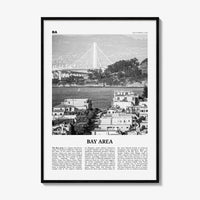 Bay Area Print Black and White No 1, Bay Area Wall Art, Bay Area Poster, California, USA, United States, Bay Area Photo