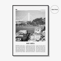 Bay Area Print Black and White No 1, Bay Area Wall Art, Bay Area Poster, California, USA, United States, Bay Area Photo