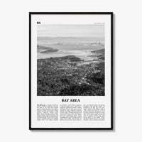 Bay Area Print Black and White No 2, Bay Area Wall Art, Bay Area Poster, California, USA, United States, Bay Area Photo