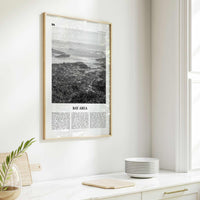 Bay Area Print Black and White No 2, Bay Area Wall Art, Bay Area Poster, California, USA, United States, Bay Area Photo