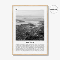 Bay Area Print Black and White No 2, Bay Area Wall Art, Bay Area Poster, California, USA, United States, Bay Area Photo