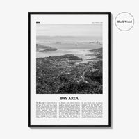 Bay Area Print Black and White No 2, Bay Area Wall Art, Bay Area Poster, California, USA, United States, Bay Area Photo
