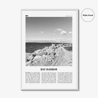 Bay Harbor Print Black and White, Bay Harbor Wall Art, Bay Harbor Poster, Bay Harbor Photo, Bay Harbor Map, Bay Harbor Wall Decor, Michigan