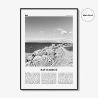 Bay Harbor Print Black and White, Bay Harbor Wall Art, Bay Harbor Poster, Bay Harbor Photo, Bay Harbor Map, Bay Harbor Wall Decor, Michigan