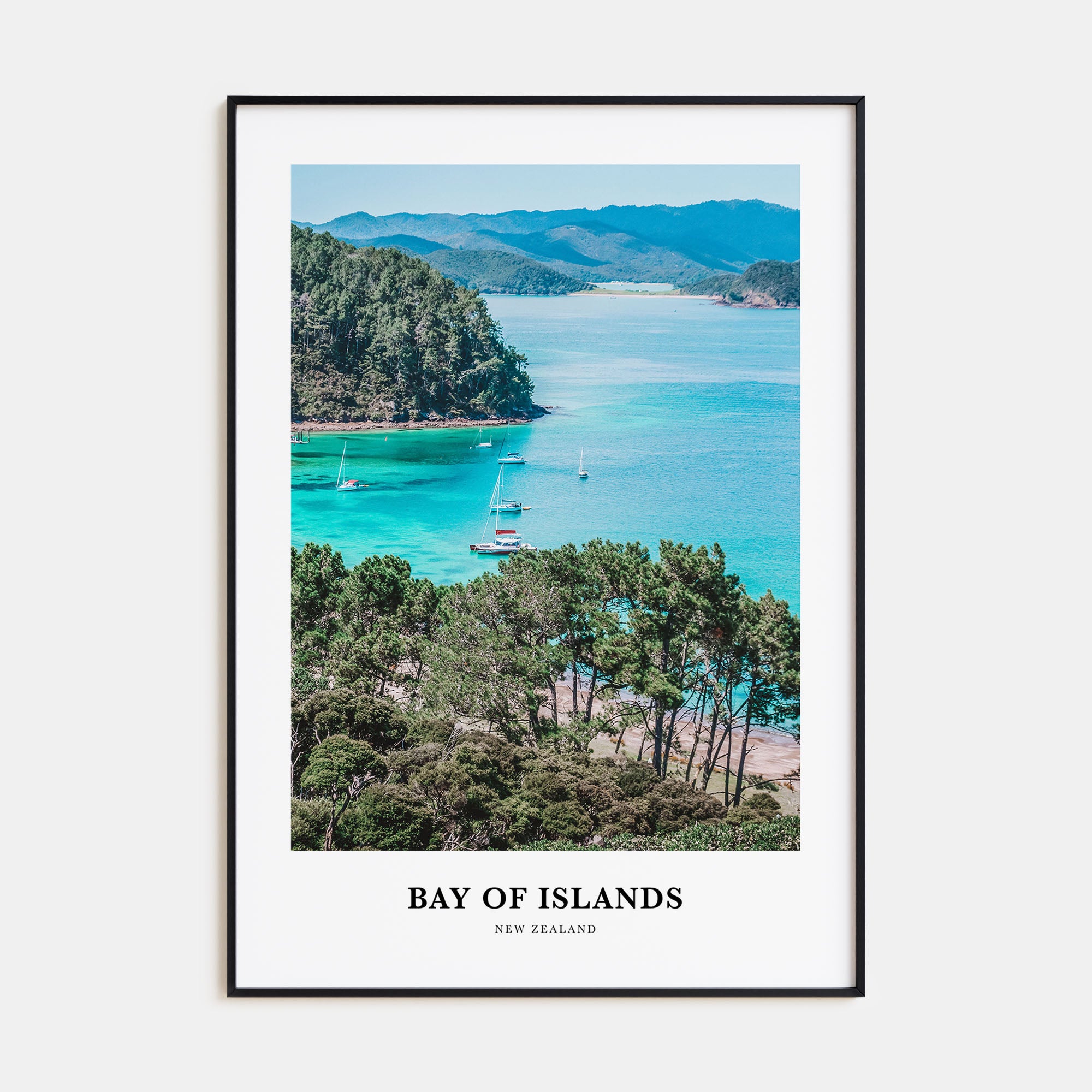 Bay of Islands Portrait Color Poster