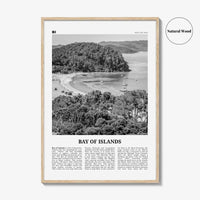 Bay of Islands Print Black and White, Bay of Islands Wall Art, Bay of Islands Poster, Bay of Islands Photo, New Zealand