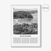 Bay of Islands Print Black and White, Bay of Islands Wall Art, Bay of Islands Poster, Bay of Islands Photo, New Zealand