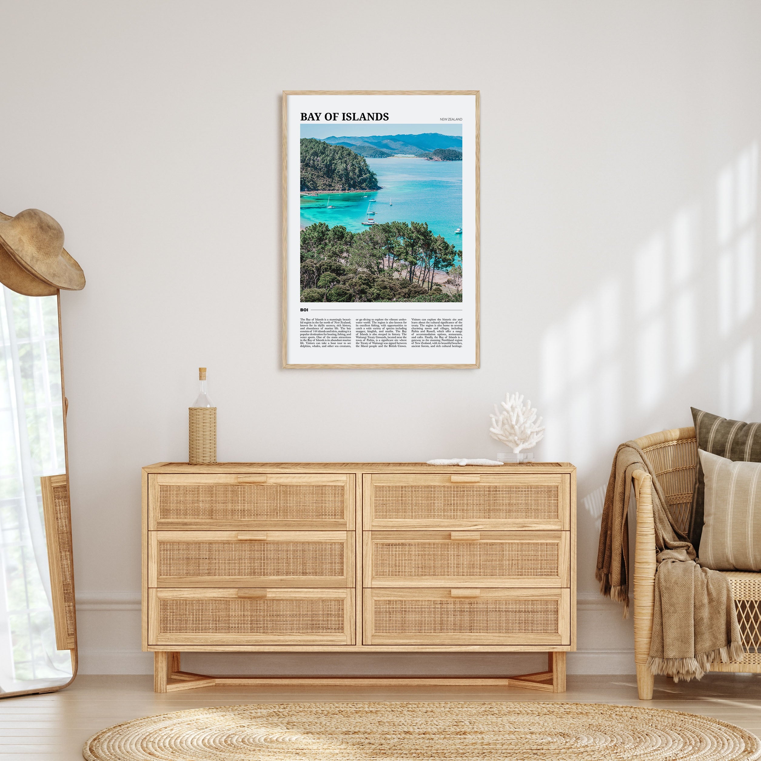 Bay of Islands Travel Color Poster