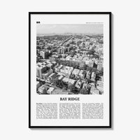 Bay Ridge Print Black and White, Bay Ridge Wall Art, Bay Ridge Poster, Bay Ridge Photo, Bay Ridge Wall Décor, Bay Ridge Map, New York, USA