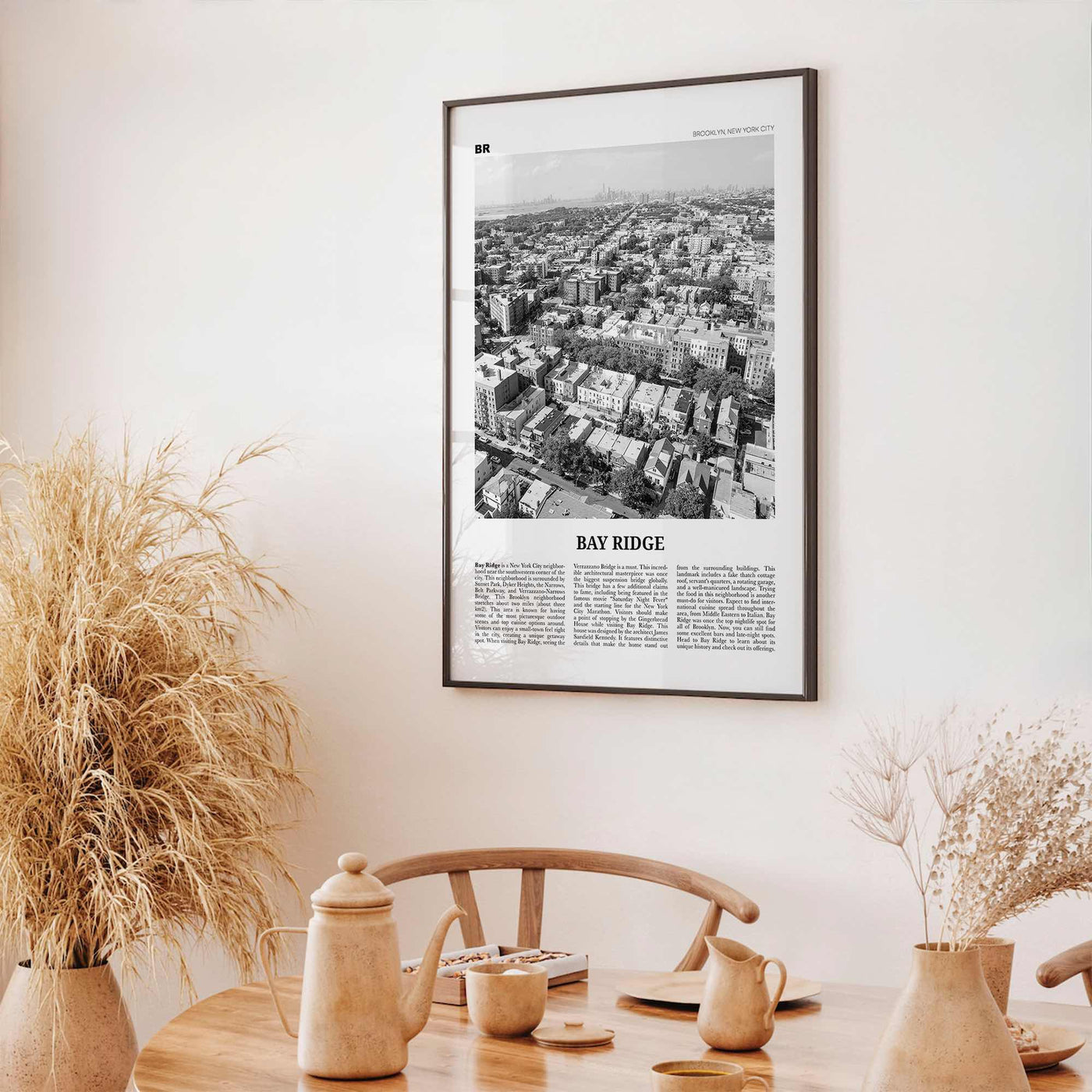 Bay Ridge Print Black and White, Bay Ridge Wall Art, Bay Ridge Poster, Bay Ridge Photo, Bay Ridge Wall Décor, Bay Ridge Map, New York, USA